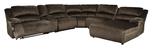 Signature Design by Ashley® Clonmel Chocolate 6 Piece Sectional with Power Reclining 1