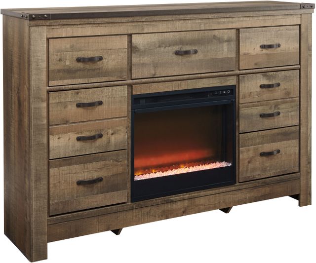 Signature Design by Ashley® Dresser with Fireplace Option 2