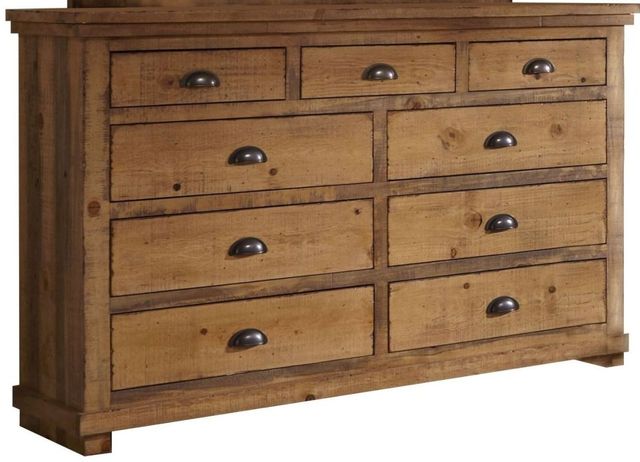 Progressive® Furniture Willow Distressed Pine Dresser 0