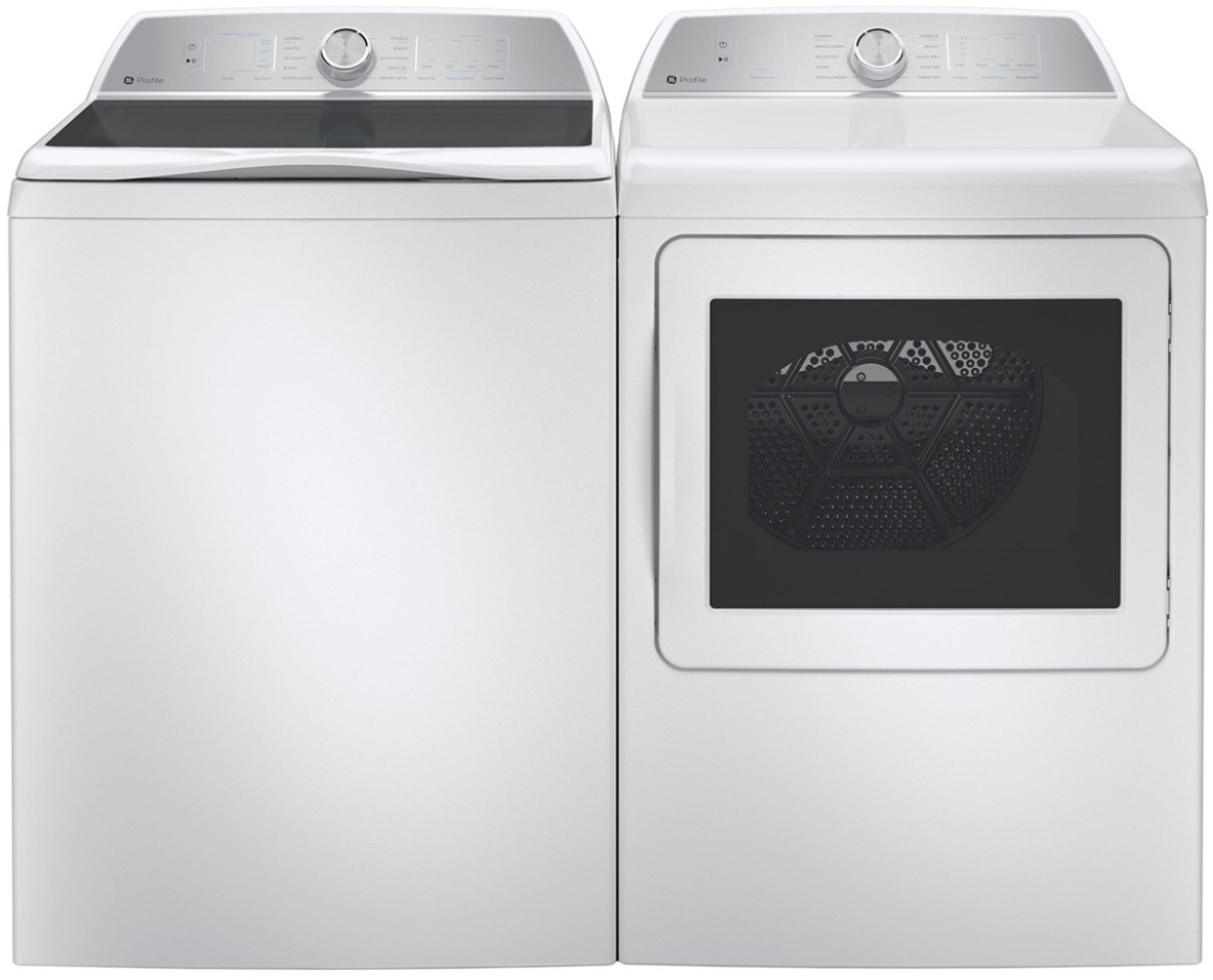 GE Profile™ White Laundry Pair | Decker & Sons | Grand Rapids, MI