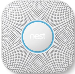 Google Nest Pro Protect Battery Powered White Smoke Alarm