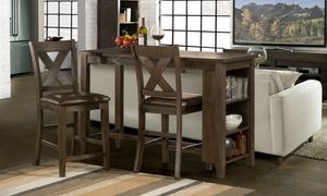 Hillsdale Furniture Spencer 3-Piece Dark Espresso Dining Set