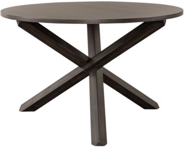 Liberty Anglewood 5-Piece Dark Umber Brown Pedestal Table Set-1