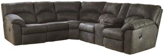Signature Design by Ashley® Tambo 2-Piece Pewter Reclining Sectional