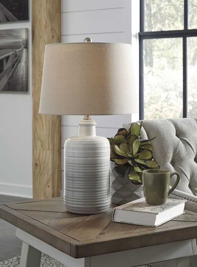 Signature Design by Ashley® Marnina Set of 2 Taupe Table Lamps-3