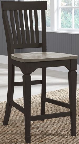 Liberty Allyson Park Ember Gray/Wirebrushed Black Forest Counter Height Dining Side Chair