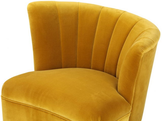 Moe's Home Collection Layan Yellow Right Accent Chair 5