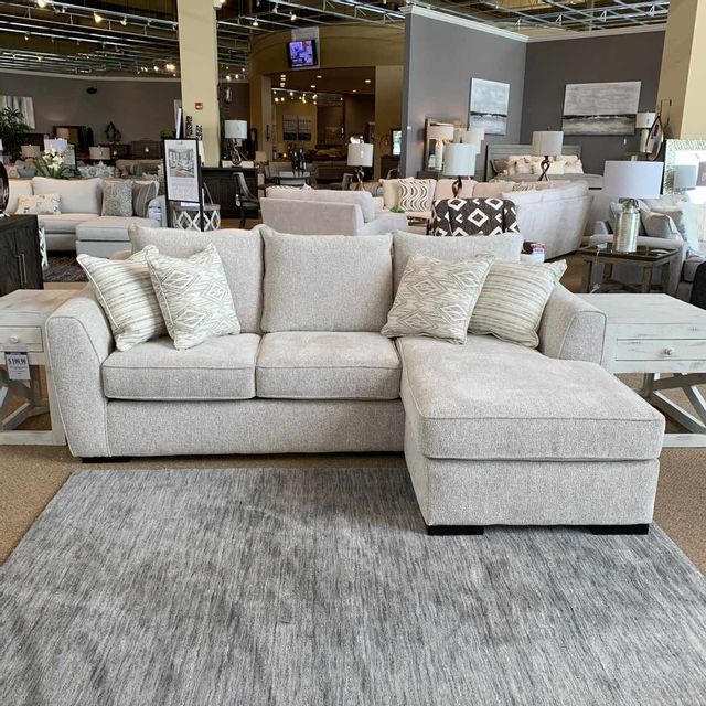 Fusion Furniture Vibrant Vision Oatmeal Sofa with Chaise-2