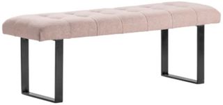 Crestview Collection Charlotte Black/Pink Bench