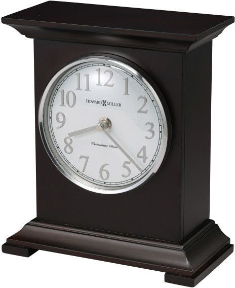 Howard Miller® Nell Black Coffee Mantel Clock