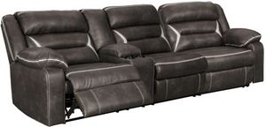 Signature Design by Ashley® Kincord 3-Piece Midnight Power Reclining Sectional