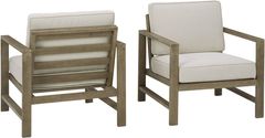 Signature Design by Ashley® Fynnegan 2-Piece Light Brown Outdoor Lounge Chair Set