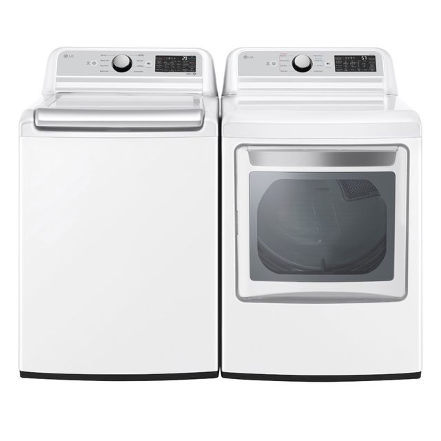 WT7405CW | DLE7400WE - LG Mega Capacity 5.3 cu. ft. Top Load Washer and 7.3 cu. ft. Electric EasyLoad Dryer-0
