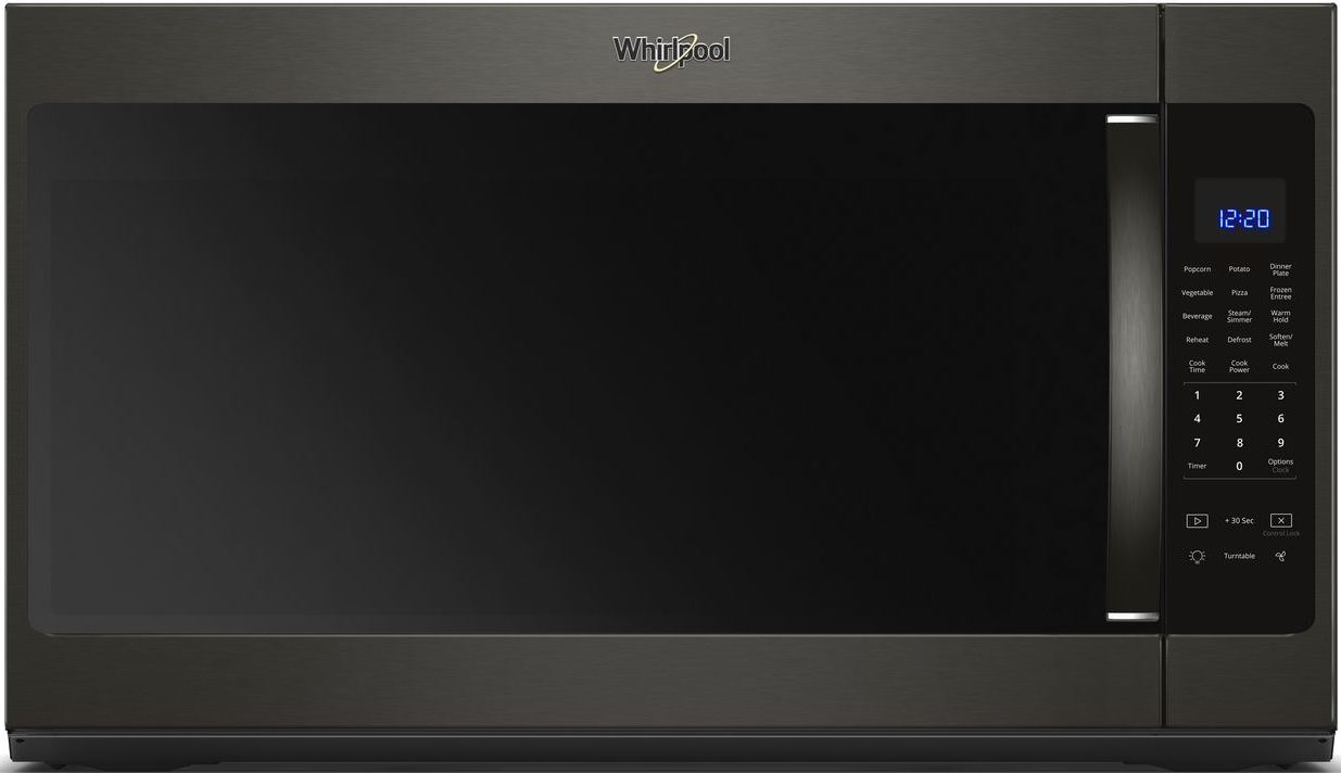 Whirlpool® 2.1 Cu. Ft. Fingerprint Resistant Black Stainless Steel Over The Range Microwave