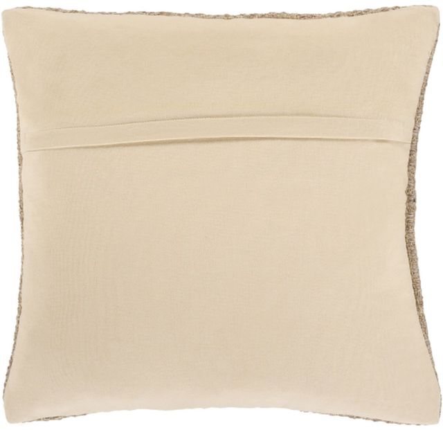 Surya Leif Cream/Taupe 20"x20" Pillow Shell with Polyester Insert-1