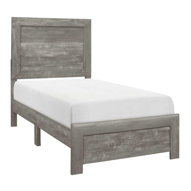 Homelegance Corbin Grey Twin Bed, Dresser, Mirror & Nightstand-2