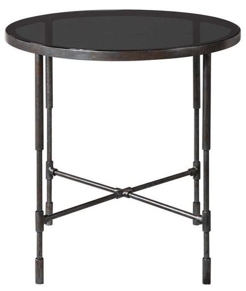 Uttermost® Vande Aged Steel Accent Table