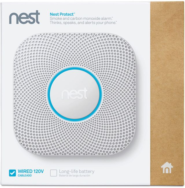 Google Nest Pro Protect Wired 120V White Smoke Alarm-3