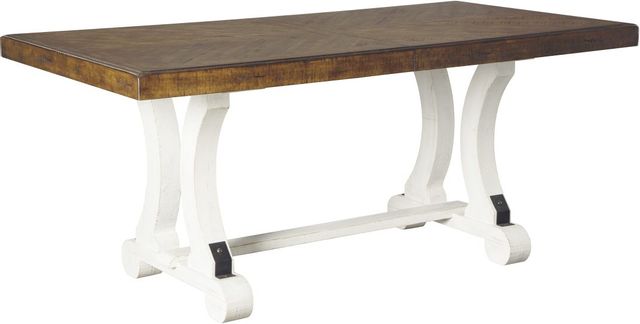 Signature Design by Ashley® Valebeck White/Brown Dining Room Table 0