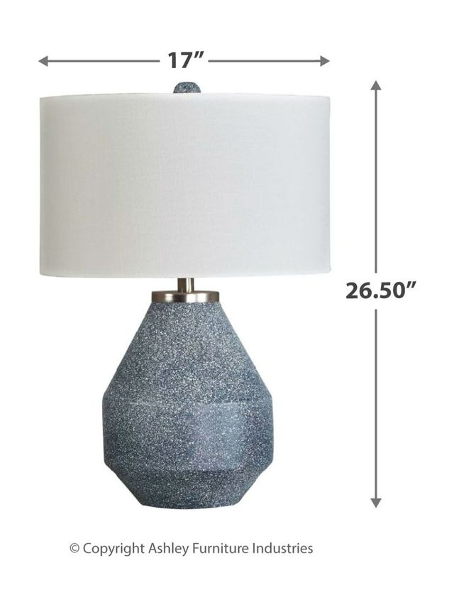 Signature Design by Ashley® Kristeva Blue Metal Table Lamp 2
