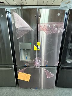 ASIS GE® 25.6 Cu. Ft. FINGERPRINT RESISTANT STAINLESS  Freestanding French Door Refrigerator