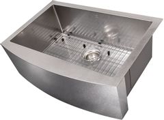 ZLINE Zermatt 30" Farmhouse Single Bowl DuraSnow® Stainless Steel Kitchen Sink