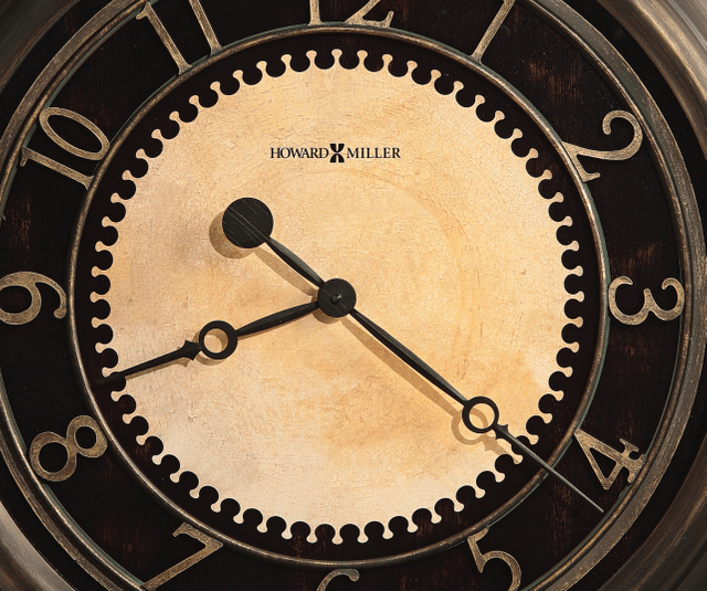 Howard Miller® Chadwick Antique Brushed Brass Wall Clock 1