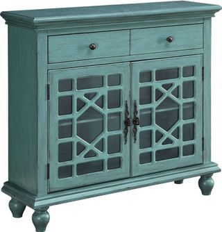 Coast To Coast Accents™ Accents by Andy Stein Bayberry Blue Rub-Through Cupboard