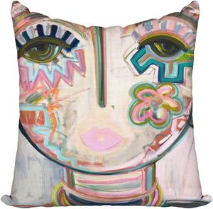 Windy O'Connor Macaroon Chica Toss Pillow