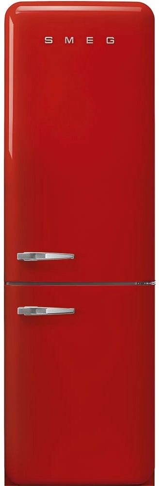 Smeg 50's Retro Style Aesthetic 11.7 Cu. Ft. Red Bottom Freezer Refrigerator