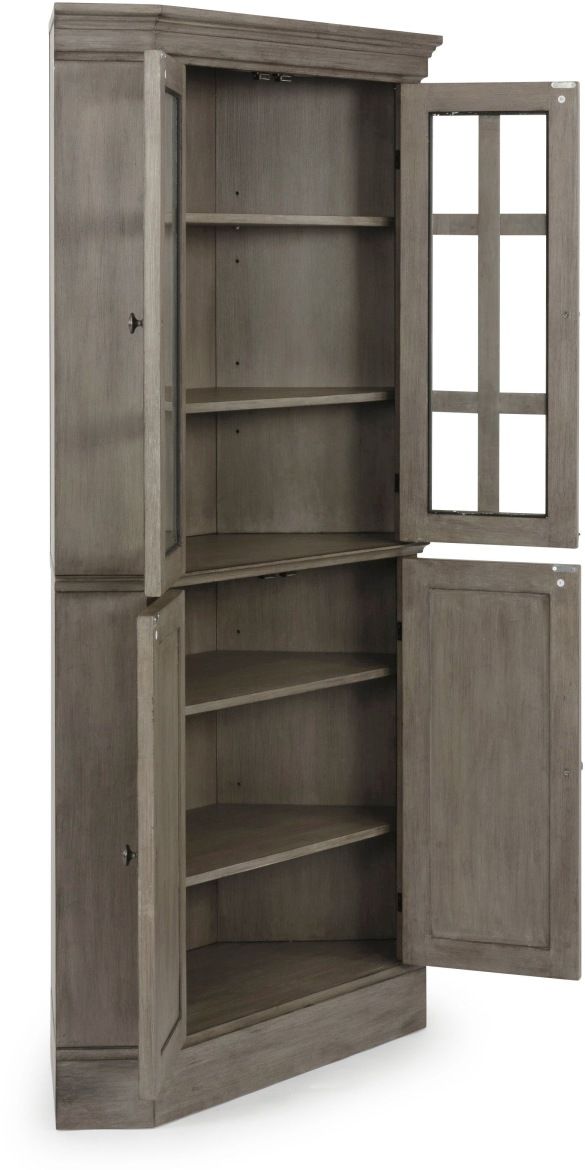 homestyles® Walker Gray Corner Cabinet 4