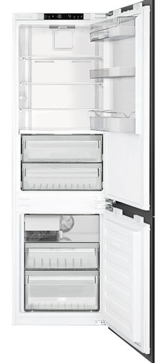 Smeg 9.2 Cu. Ft. White Built-in Refrigerator-CB300UI