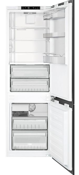 Smeg 9.2 Cu. Ft. White Built In Bottom Freezer Refrigerator
