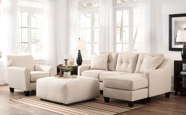 Benchcraft® Aldie Nuvella Beige Sofa Chaise 2