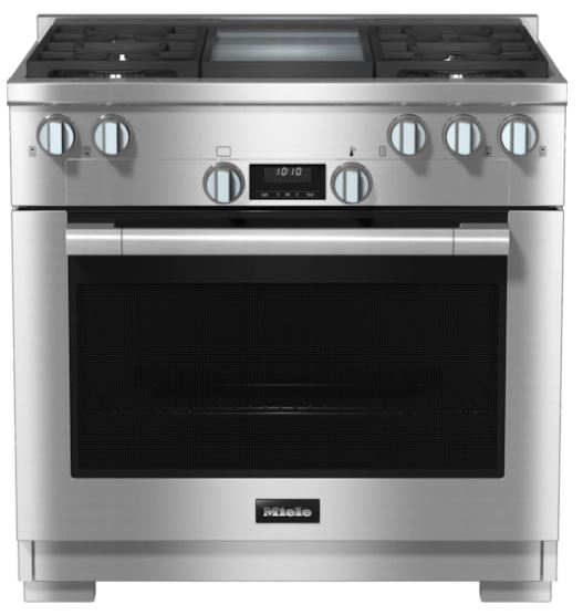 Miele 36" Clean Touch Steel Pro Style Natural Gas Range 