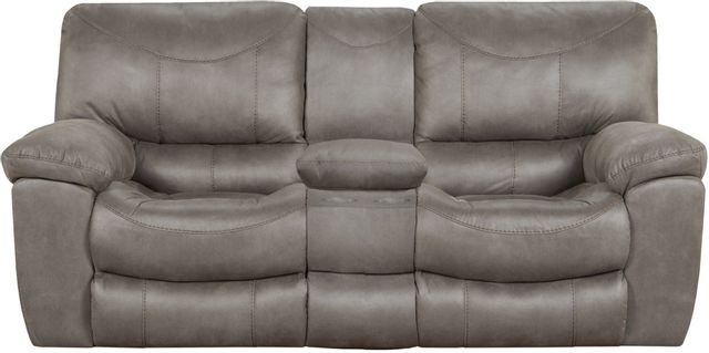 Catnapper® Trent Charcoal Reclining Console Loveseat  0