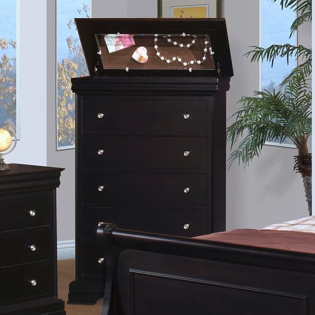 New Classic® Furniture Belle Rose Black Cherry Chest-0