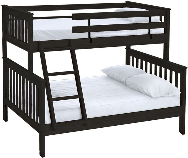 Crate Designs™ Espresso Finish Twin Over Full Tall Mission Bunk Bed 0