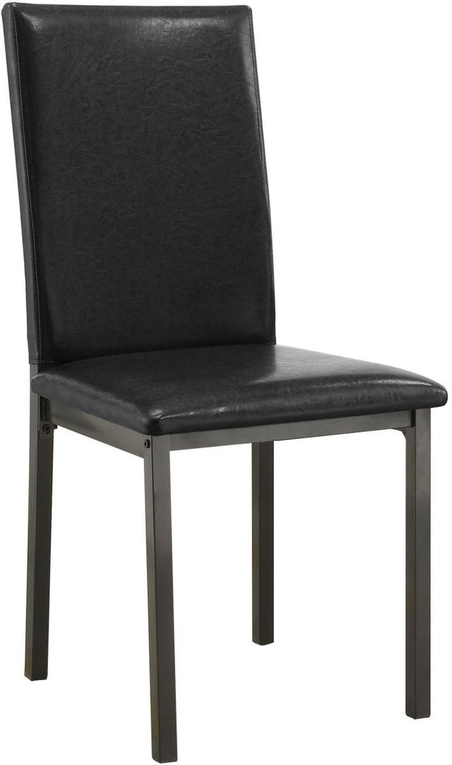 Coaster® Garza Set of 2 Black Upholstered Dining Chairs-0