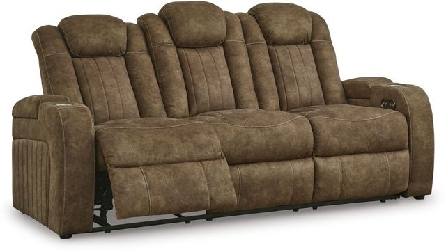 Signature Design by Ashley® Wolfridge Brindle Power Reclining Sofa ...