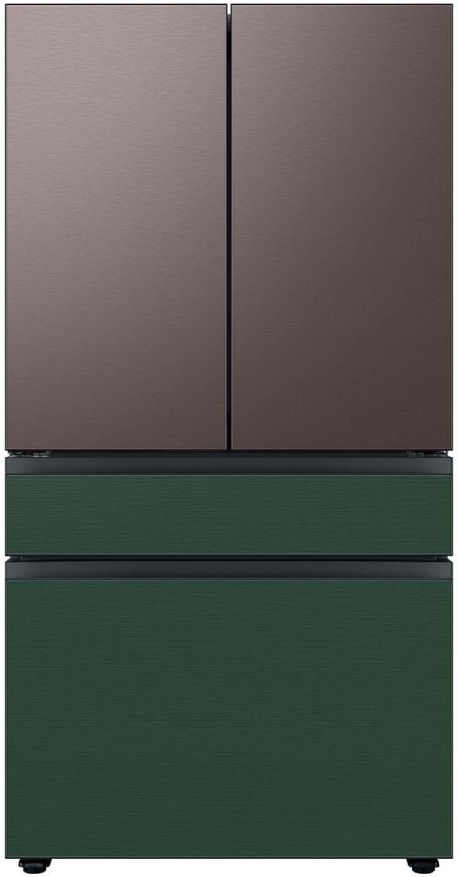 Samsung Bespoke 36" Emerald Green Steel French Door Refrigerator Middle Panel 12