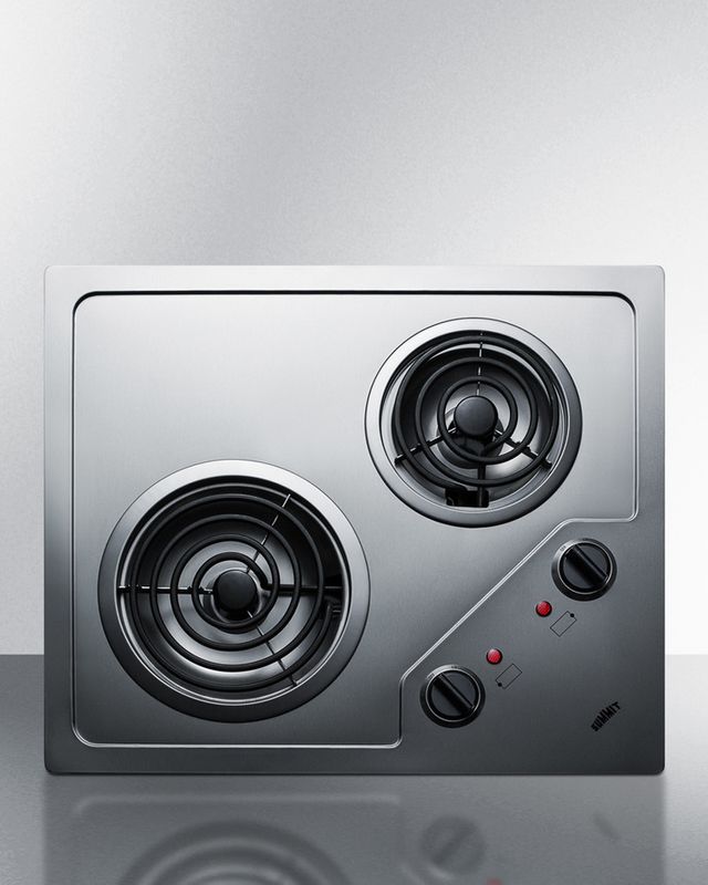 Summit® 22" Stainless Steel Electric Cooktop 1