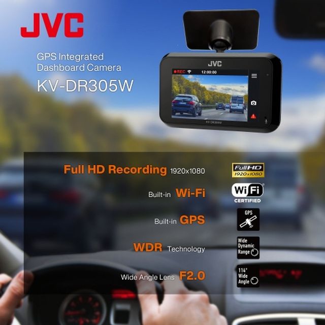 JVC KV-DR305W Car Dash Camera 4