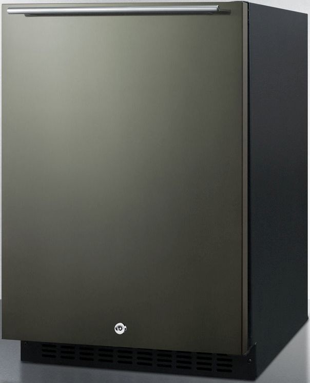 Summit® 4.8 Cu. Ft Black Stainless Steel Under the Counter Refrigerator 1