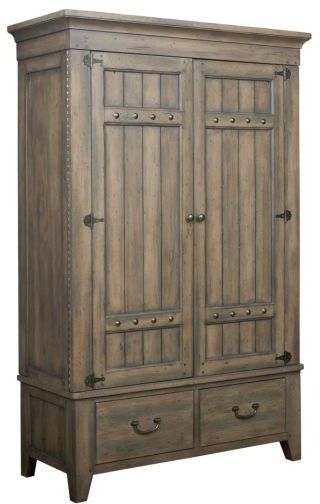 Kincaid Furniture Mill House Anvil Brown Simmons Armoire 0