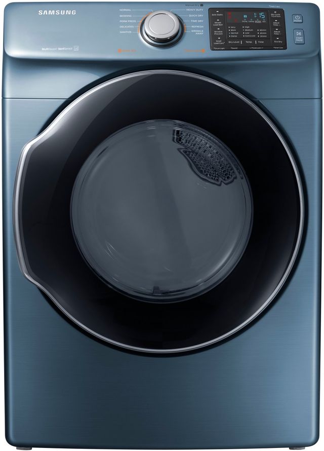 Samsung 7.4 Cu. Ft. Azure Blue Front Load Gas Dryer 0