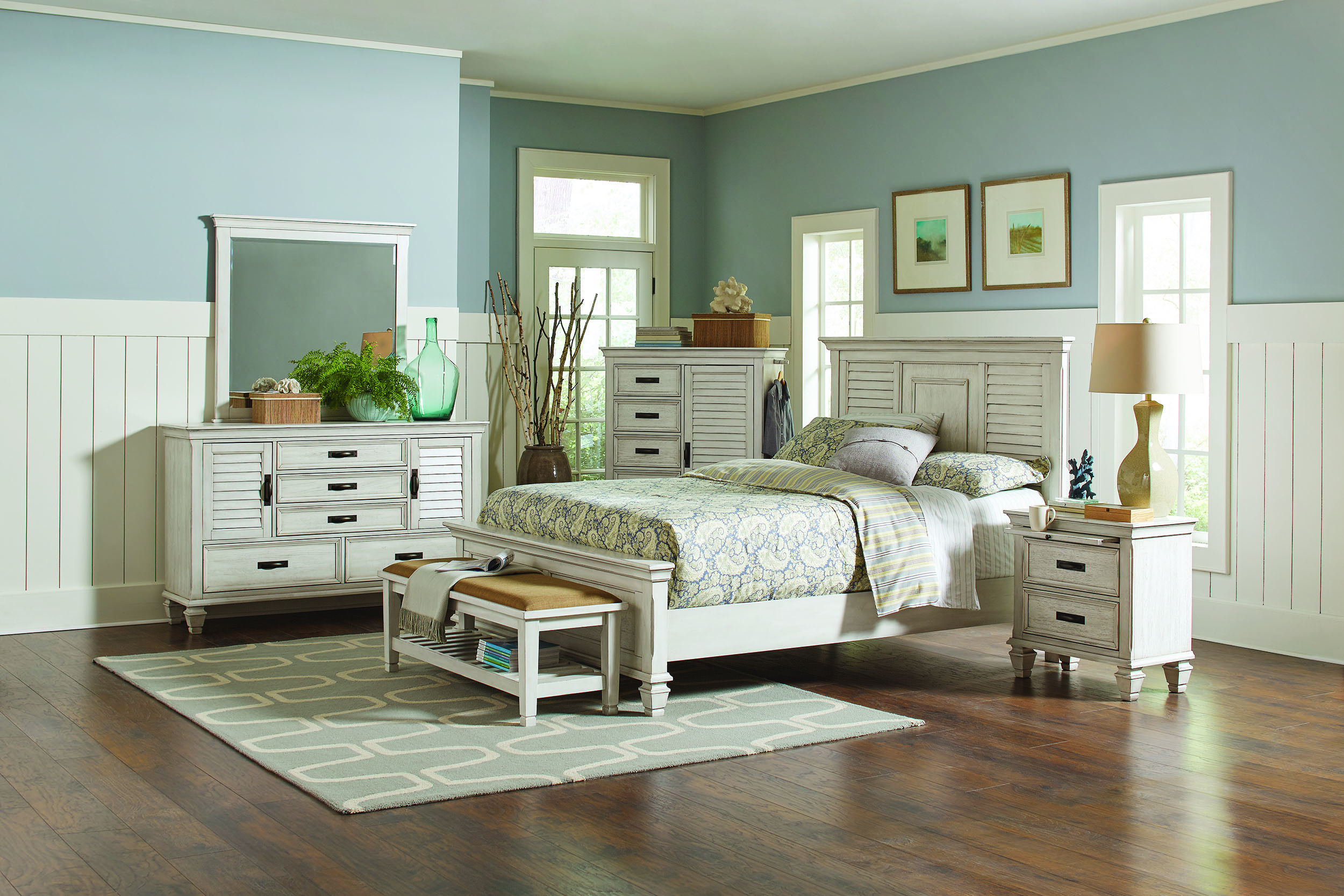 Coaster white bedroom deals set