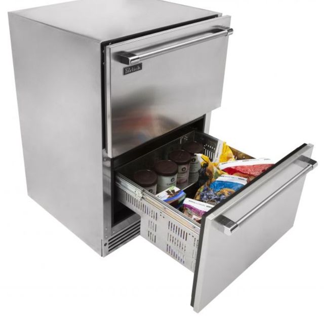 Perlick® Signature Series Stainless Steel 24" Built-in Drawer Freezer-1
