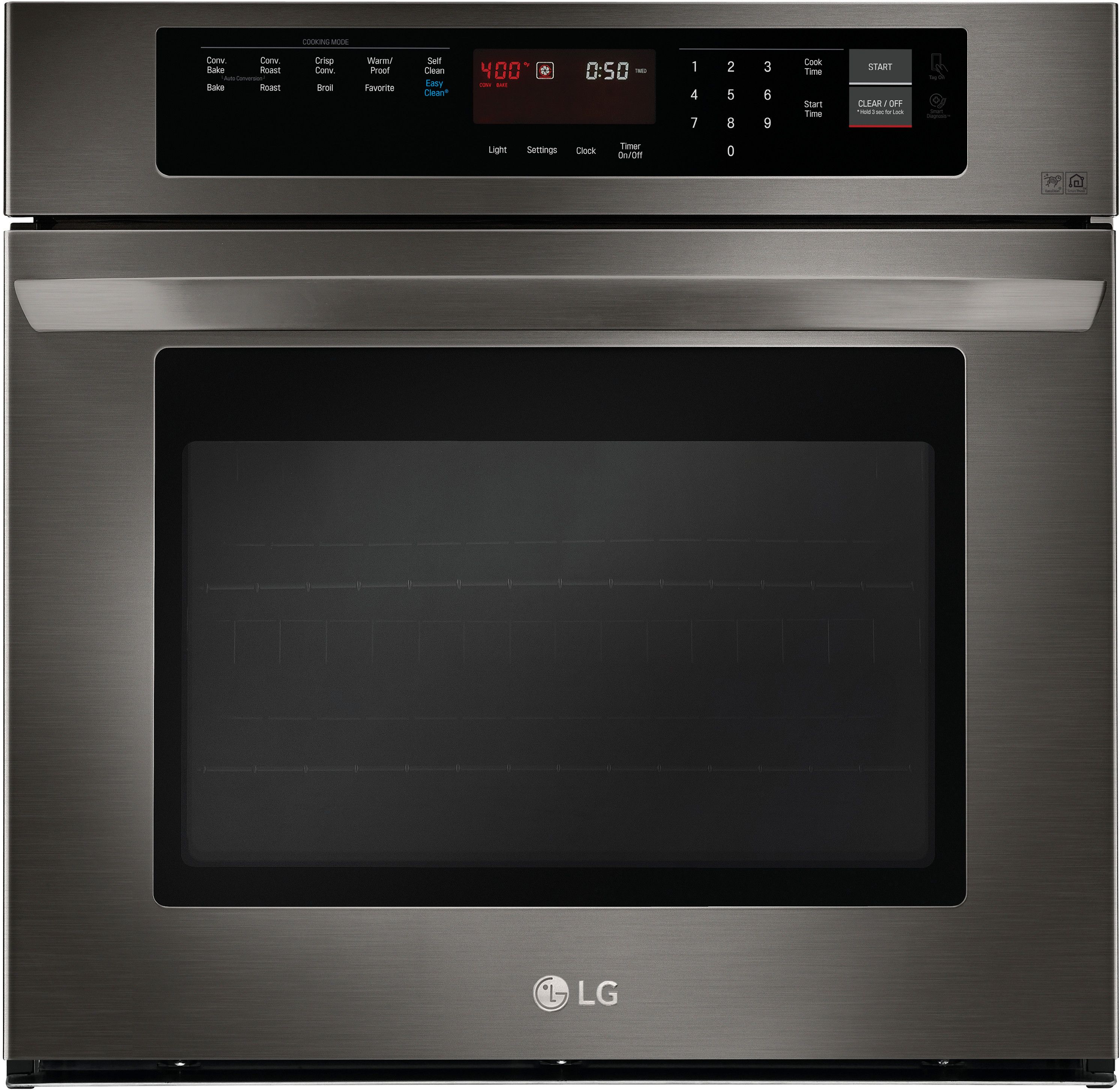 LG 30" Black Stainless Steel Single Electric Wall Oven