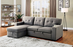 Furniture of America® Sammy Light Gray Sectional